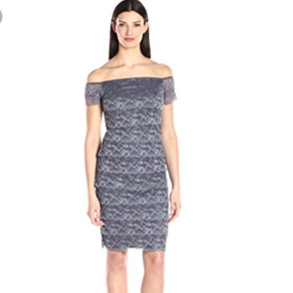 NWT Marina BLACK lace dress - Picture 2 of 7